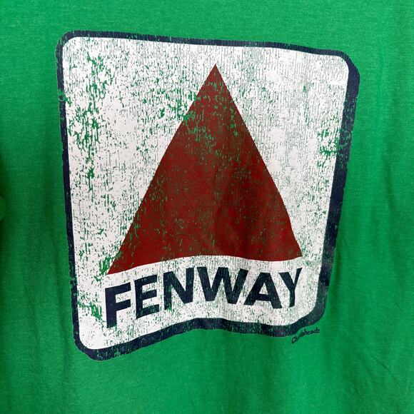 Chowdaheadz Men's Green Fenway Sign Graphic Tee - Size Medium - Boston T-Shirt - Picture 3 of 6